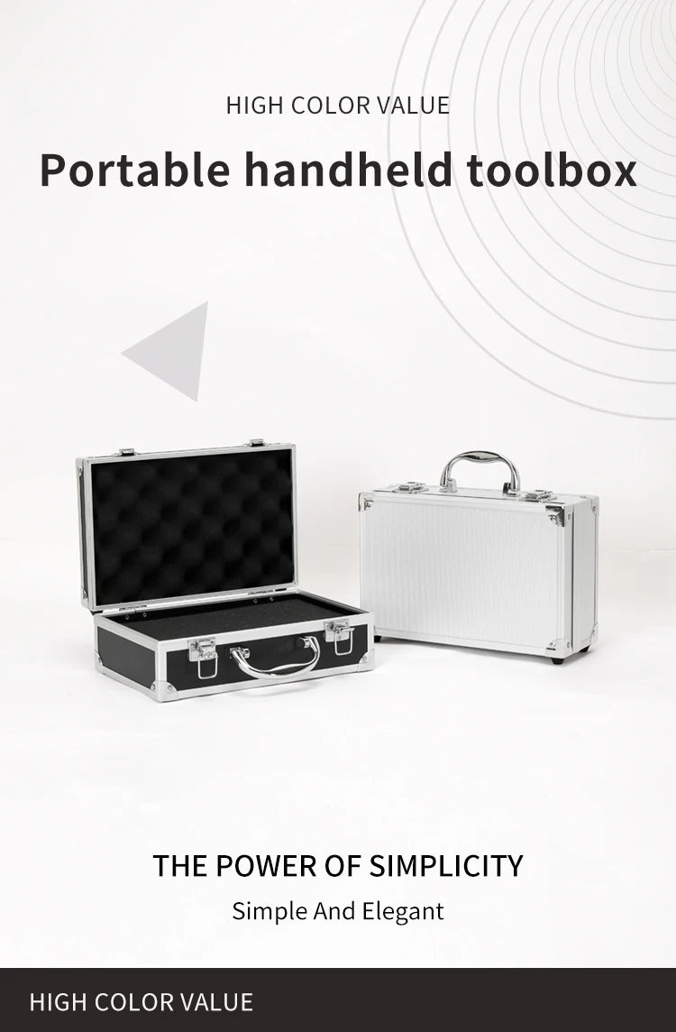 Aluminum Toolbox - Portable, Multi-Purpose Storage for Tools, Instruments, Fishing Gear & More - Durable Hardware Organizer