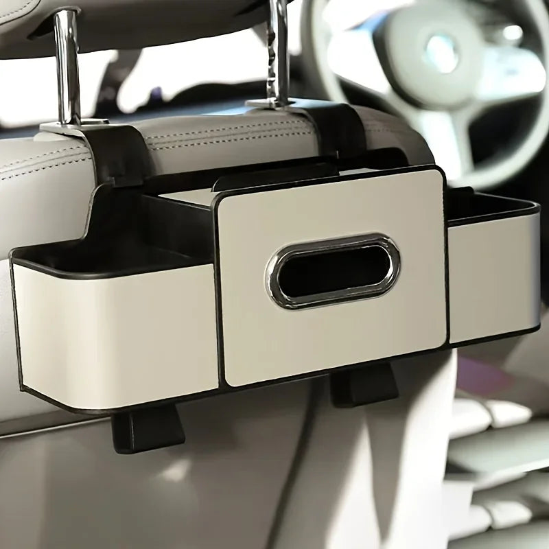 Car Seat-Back Organiser with Tissue Storage