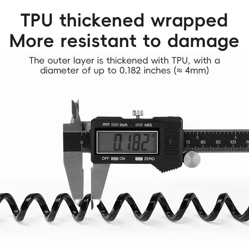 3-Digit Bicycle Cable Lock, 120cm Anti-Theft Lock