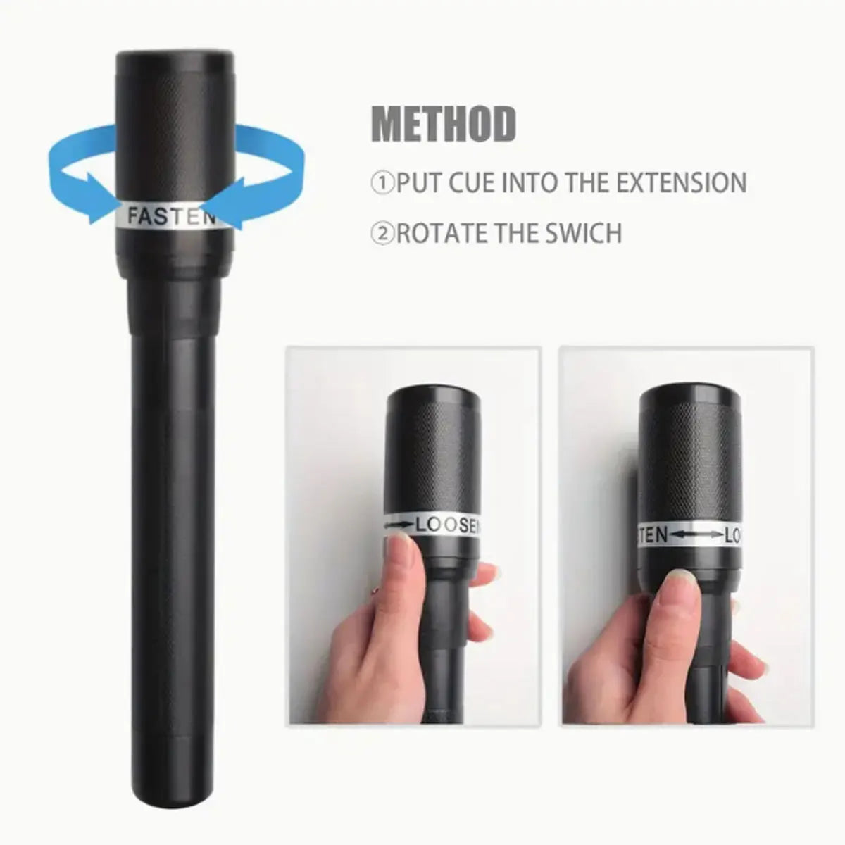 Telescopic Billiard Cue Extension Sleeve