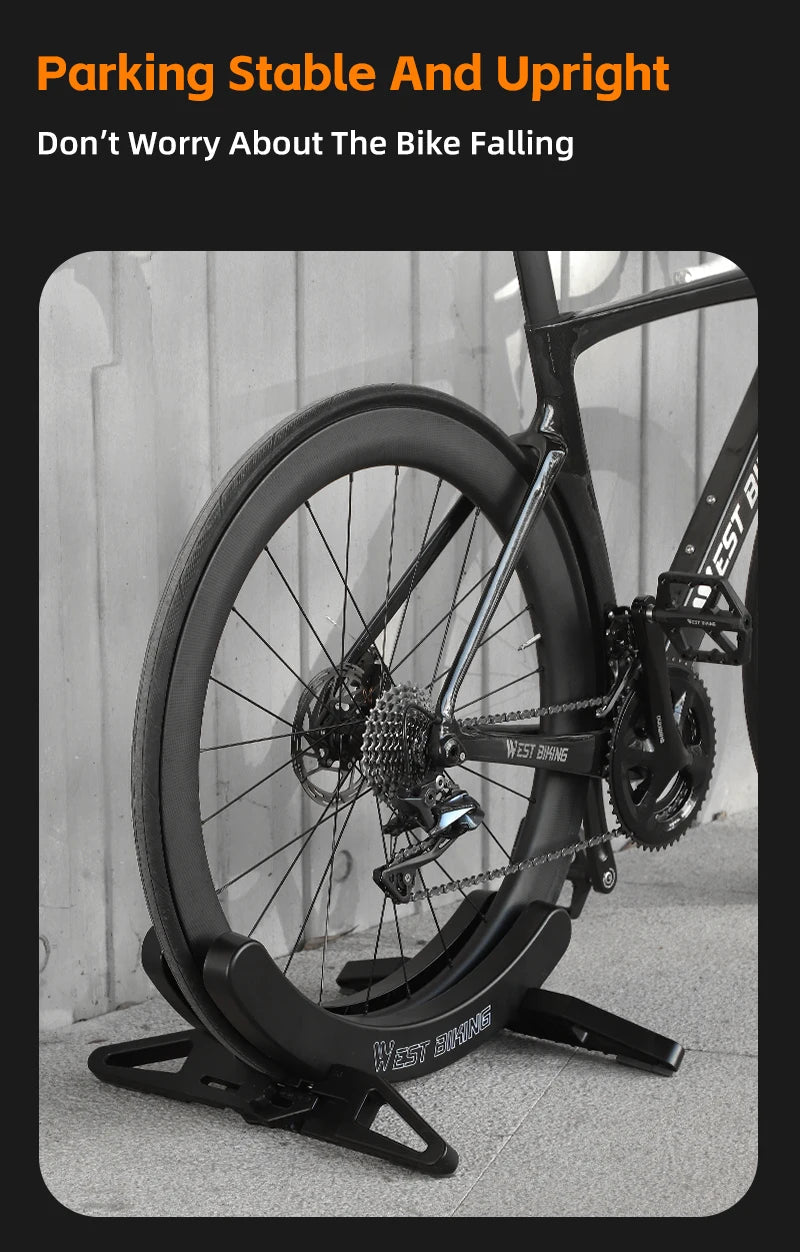 WEST BIKING Adjustable Bicycle Parking Rack MTB Road Bike Indoor Garage Storage Stand Bike Repair Stand Cycling Accessories 