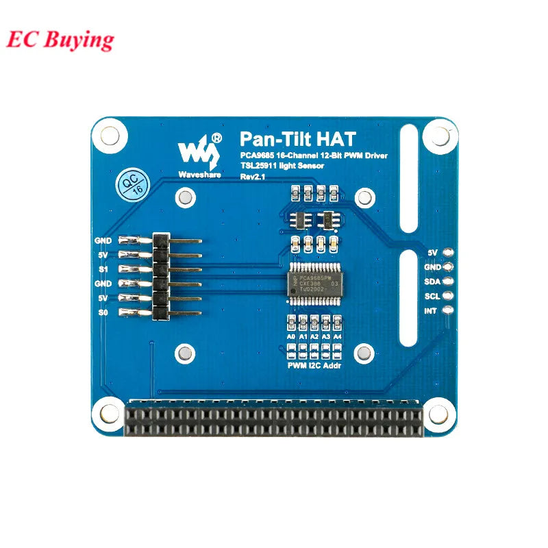 Raspberry Pi HAT - Pan-Tilt or USB Hub Options