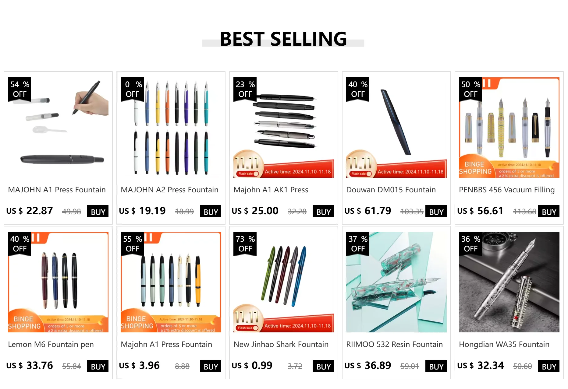 Μαύρα ανταλλακτικά μελάνης για στυλό με μύτη τύπου Parker