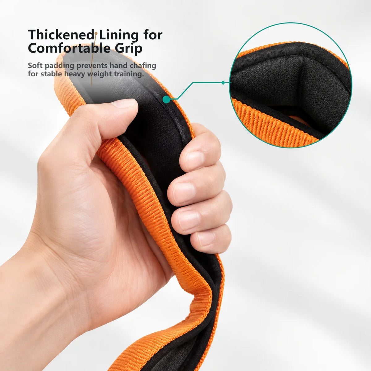 Six-Ring Tricep Rope Handle with Adjustable Strap