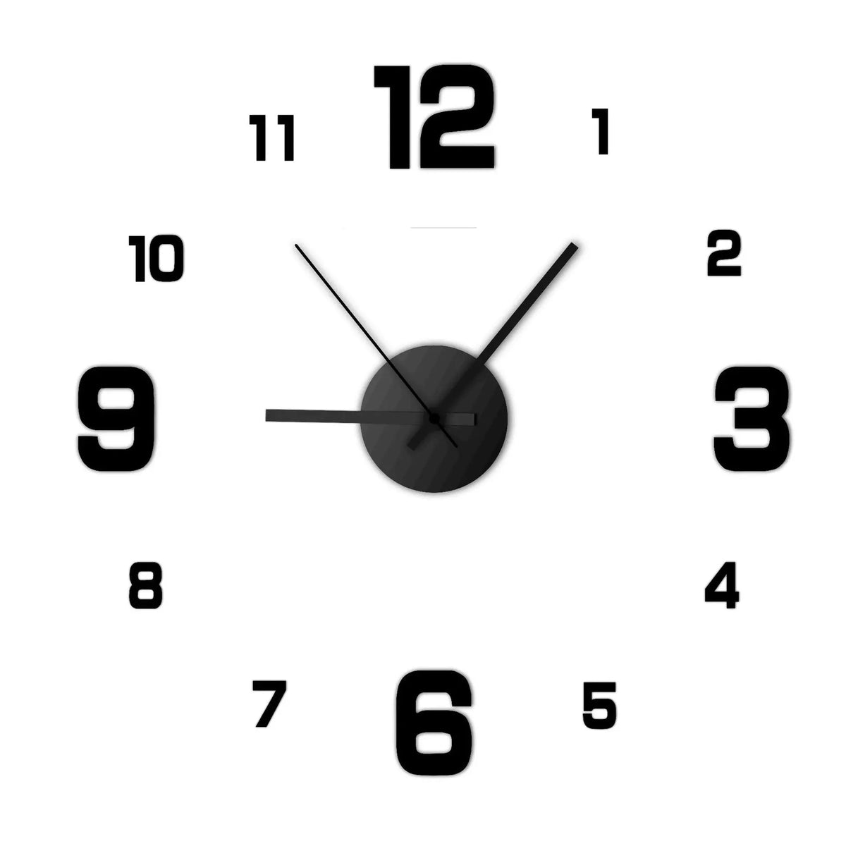 Frameless DIY Wall Clock - Colour Options