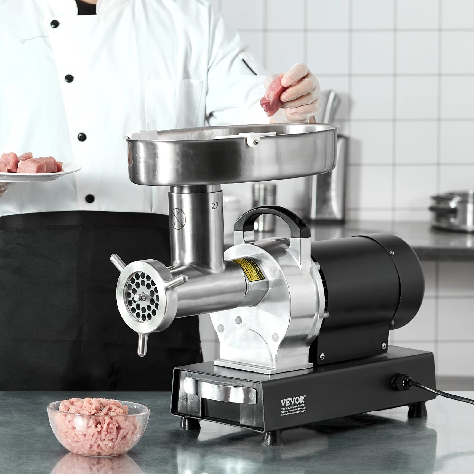 Electric Commercial Meat Grinder 550W Stainless Steel Sausage Maker