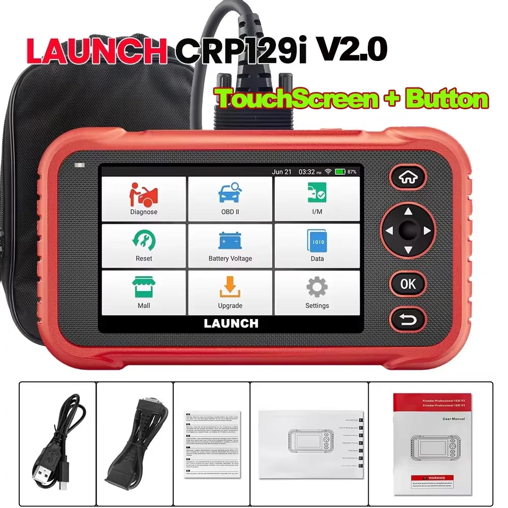 LAUNCH X431 CRP129E V2.0 OBD2 Diagnostic Scanner with 12 Resets