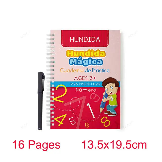 Grooved Handwriting Practice Books, Language Options