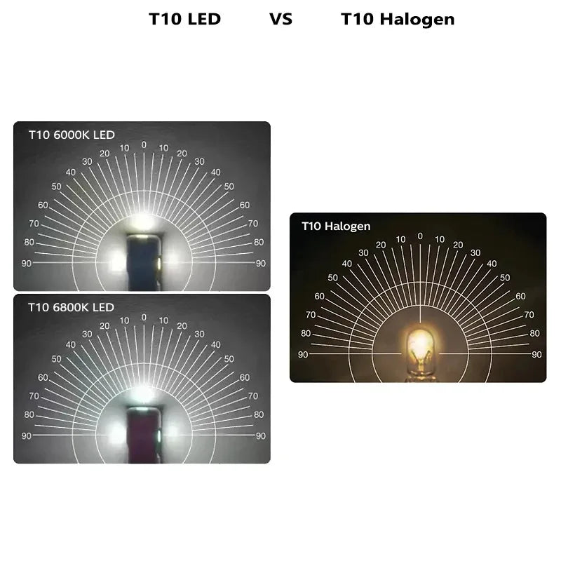 Philips LED T10 W5W 6800K 6000K 80LM Ultinon Pro6000 Blue White Bright Car Park Lamps Interior Plate Boot Light