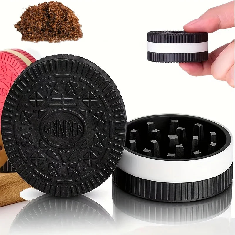 Cookie-Shaped Manual Spice Grinder, 2.2 Inch