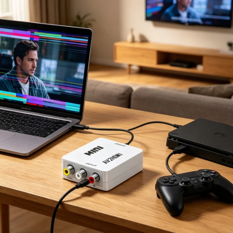 Convertitore audio e video da AV a HDMI