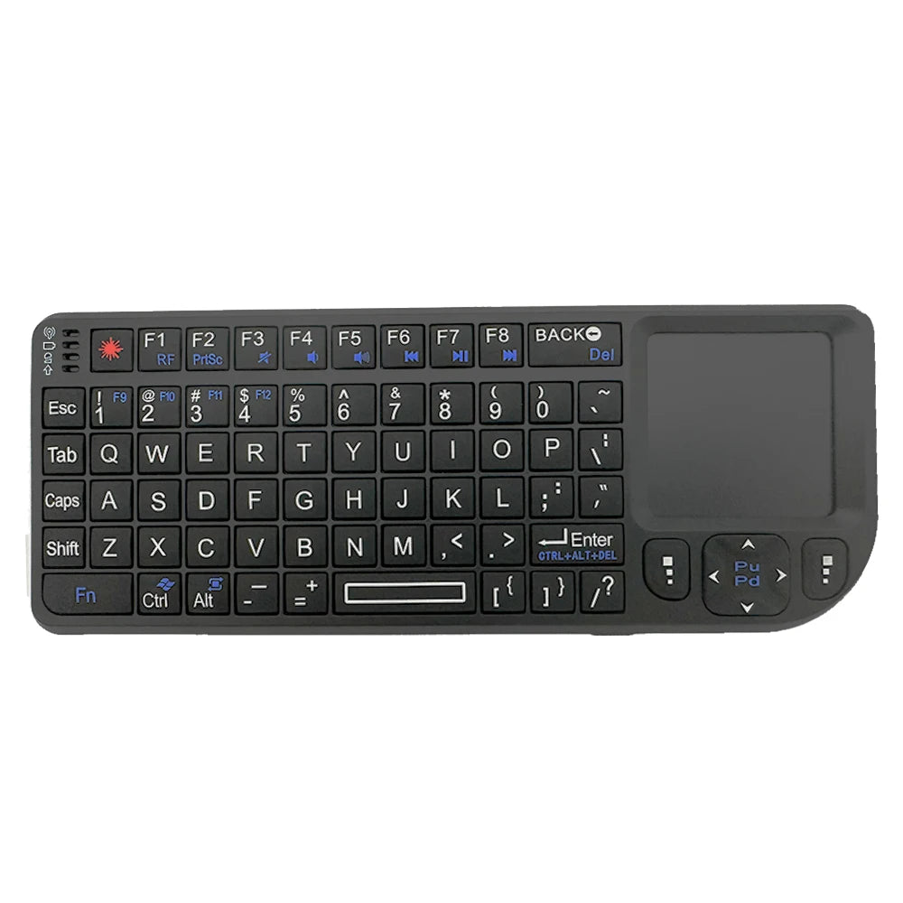 2.4G Wireless Keyboard With 7-color Backlight Touchpad Mouse And Flashligt- Portable Applicable- Perfect For PC Smart TV Box 