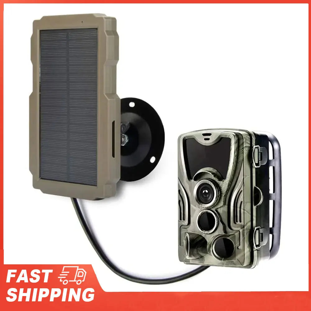 3000mAh 6V-12V nabíjací solárny nabíjač trail kamera s fotopásom, solárny panel kit na lov