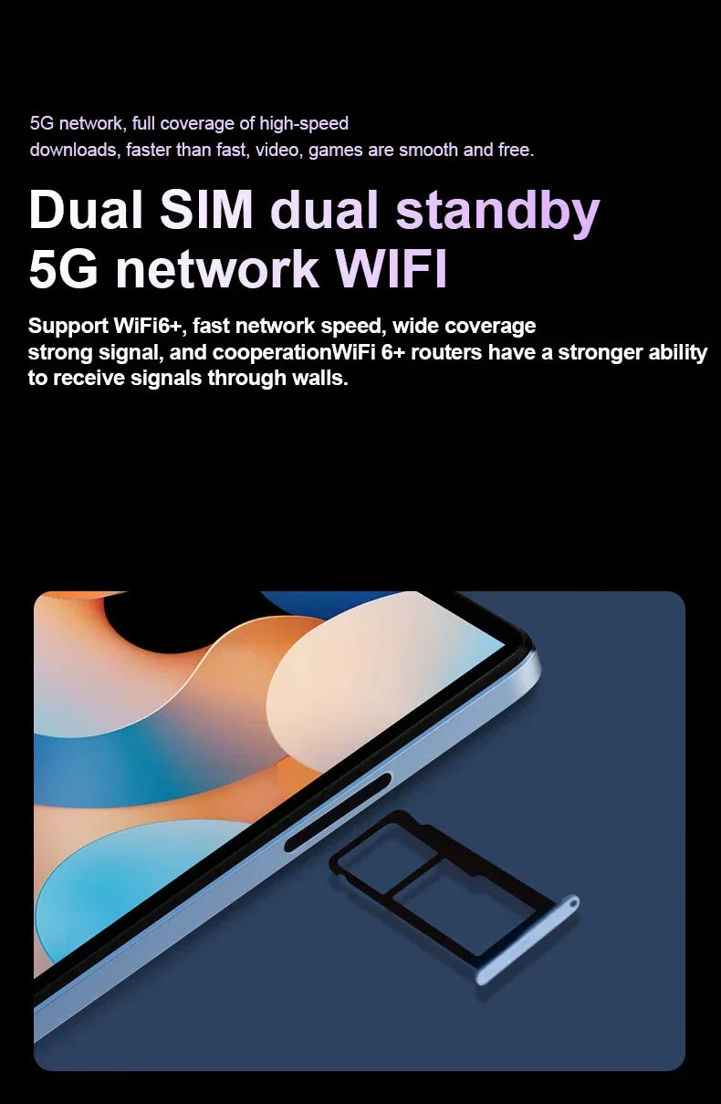 Tablet Pad 8 Pro 10,1" Android 13 con Snapdragon 8 Gen 2