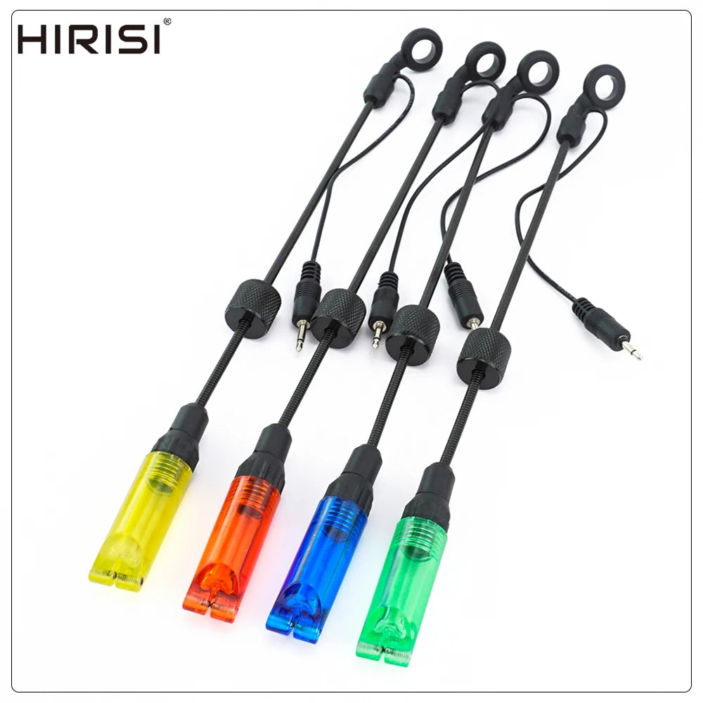 Hirisi B2032 Carp Fishing LED Swinger Drop Off Indicator Metals Soft Pole LED Light Bite Detection for Carp Coarse Fishing