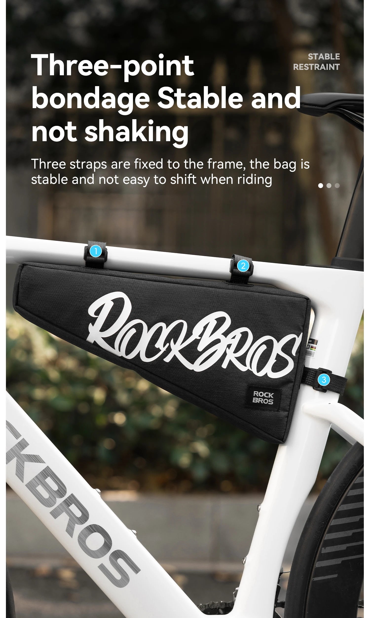 1.9L Waterproof Bicycle Triangle Frame Bag