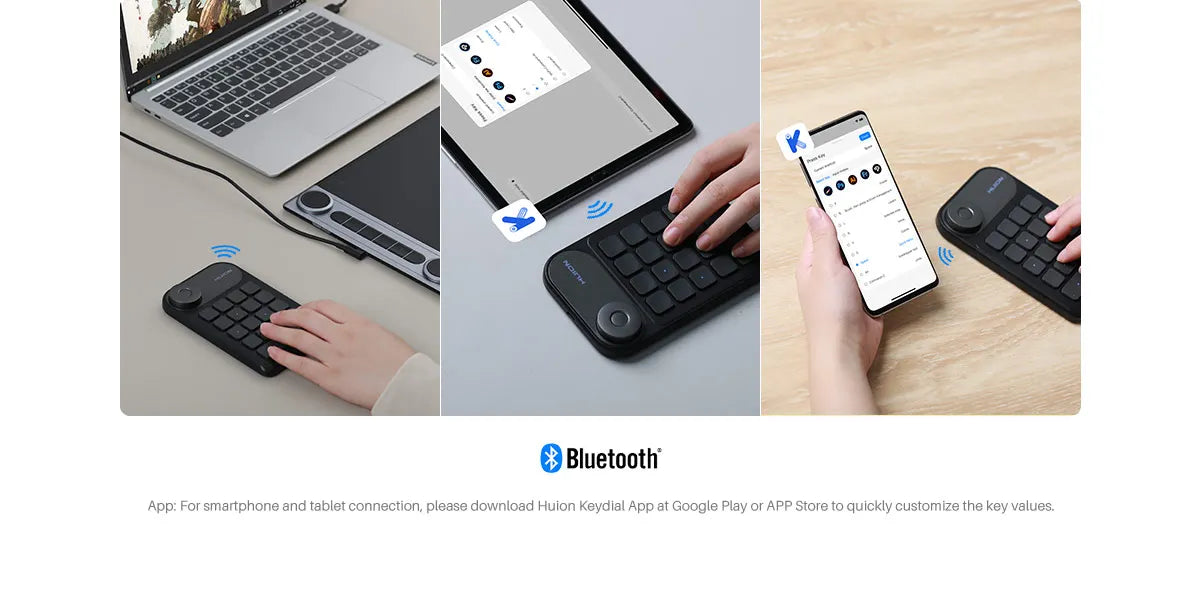 Huion Keydial Mini Keyboard K20 for Creative Workflows