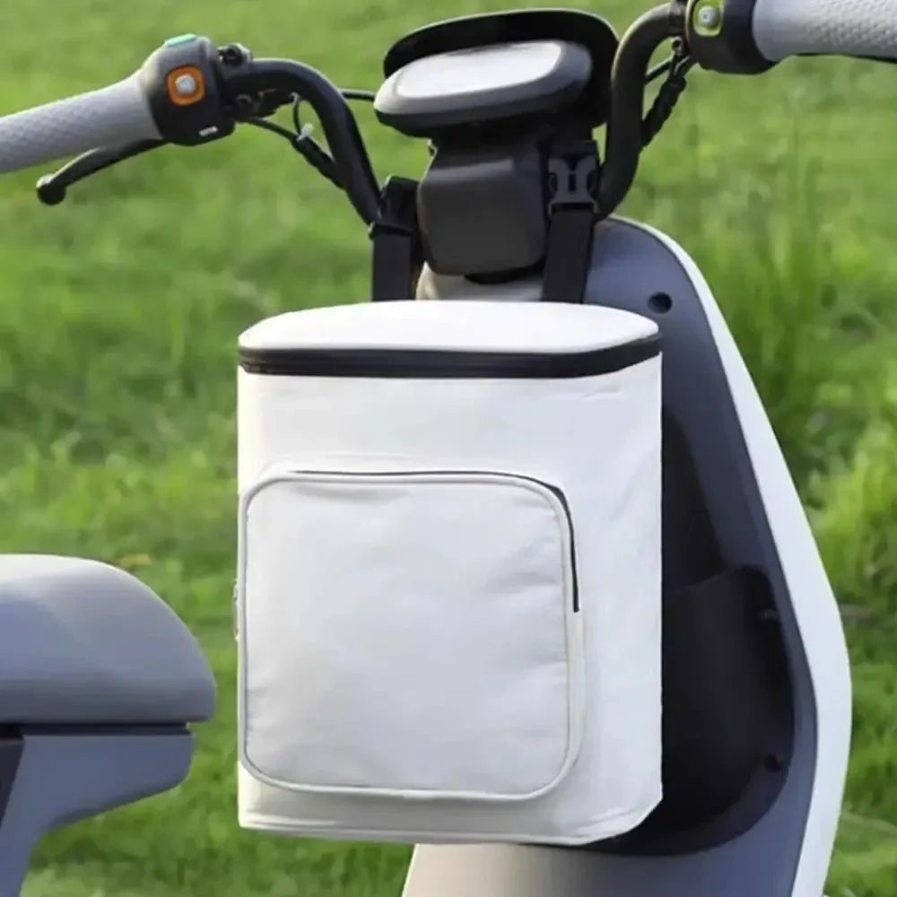 Bolsa de arrumação dianteira para motociclo com dois bolsos