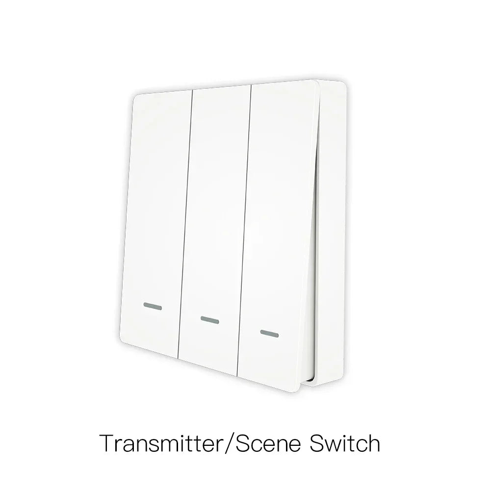 MOES Tuya ZigBee Light Switch with Transmitter Kit No Neutral Wire No Capacitor Required works with Alexa Google Home Smart Life