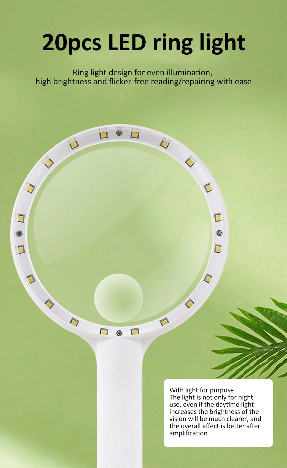 Rechargeable Illuminated Hand Magnifier