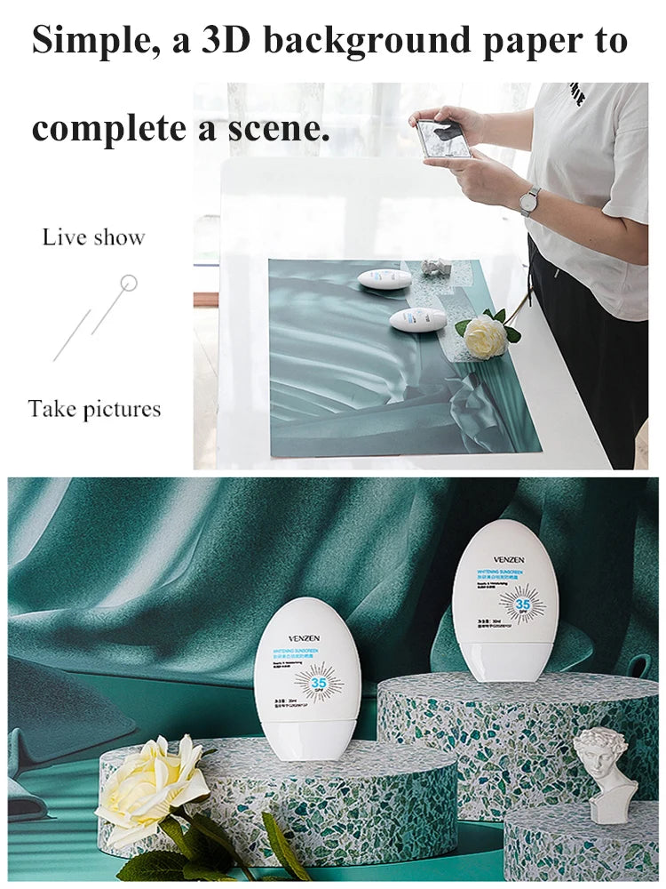 Double-Sided Photo Background Sheet, 57 × 42cm