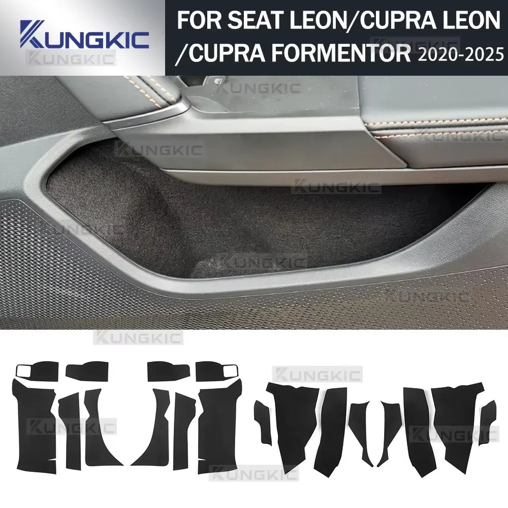 Car Front Rear Door Map Pocket Sticker for Seat Leon and Cupra