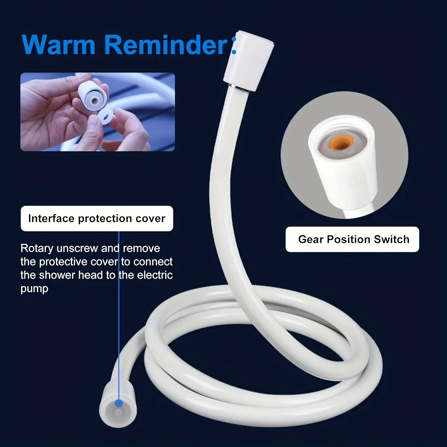 Portable Multi-Purpose Shower Head & Garden Hose Nozzle
