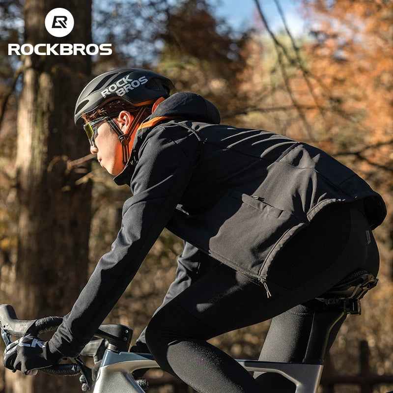 Winter Thermal Cycling Vest Windproof Fleece Sleeveless Jacket