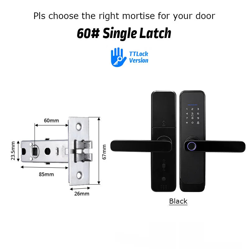 Fingerprint and Code Electronic Door Lock