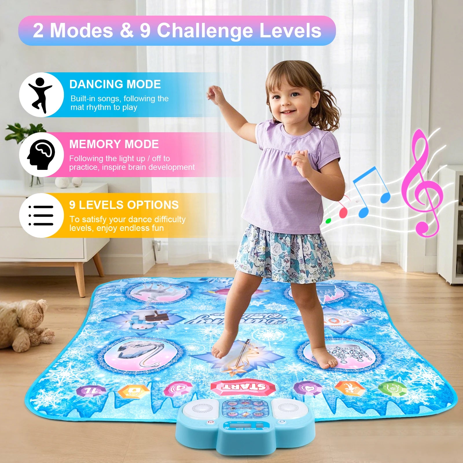 Kids Electronic Dance Mat with Double Player Mode