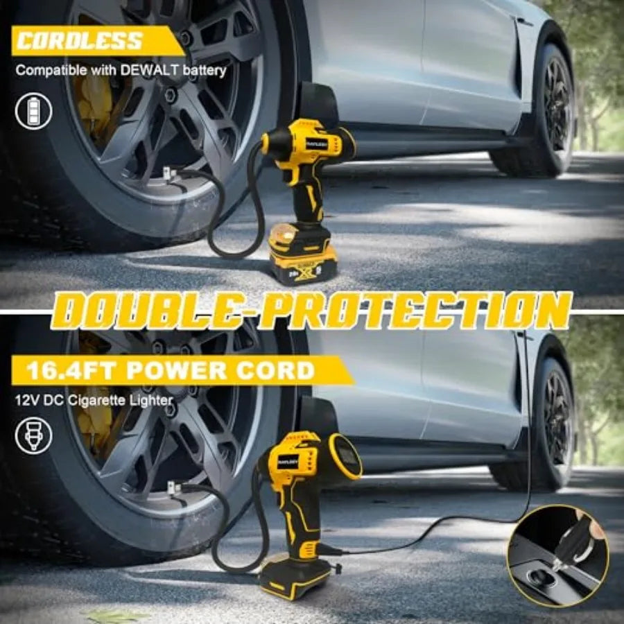 Cordless Tire Inflator for DeWalt MAX 20V Battery, 160PSI