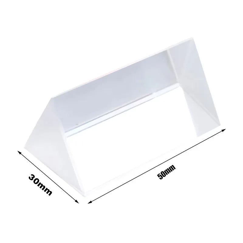 Triangular Glass Prism for Light Experiments