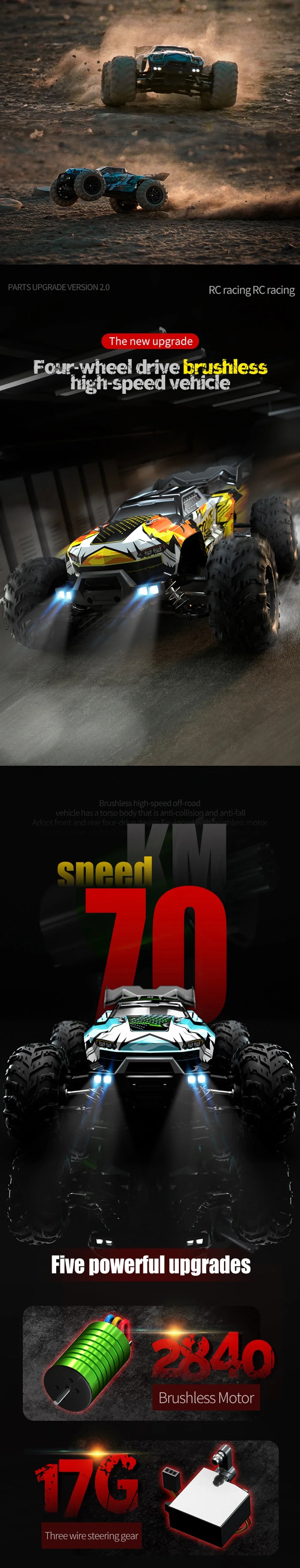 WLtoys 16101 Pro Yüksek Hızlı 1:16 Uzaktan Kumandalı Araba