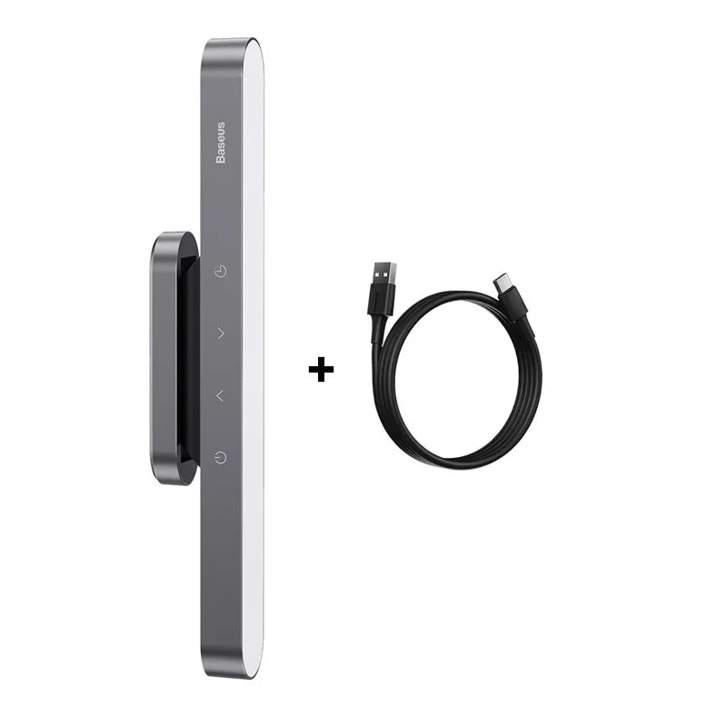 Baseus Night Light Hanging Magnetic LED Table Lamp Stepless Dimming Desk Lamp Rechargeable For Cabinet Bedroom Kitchen Light 