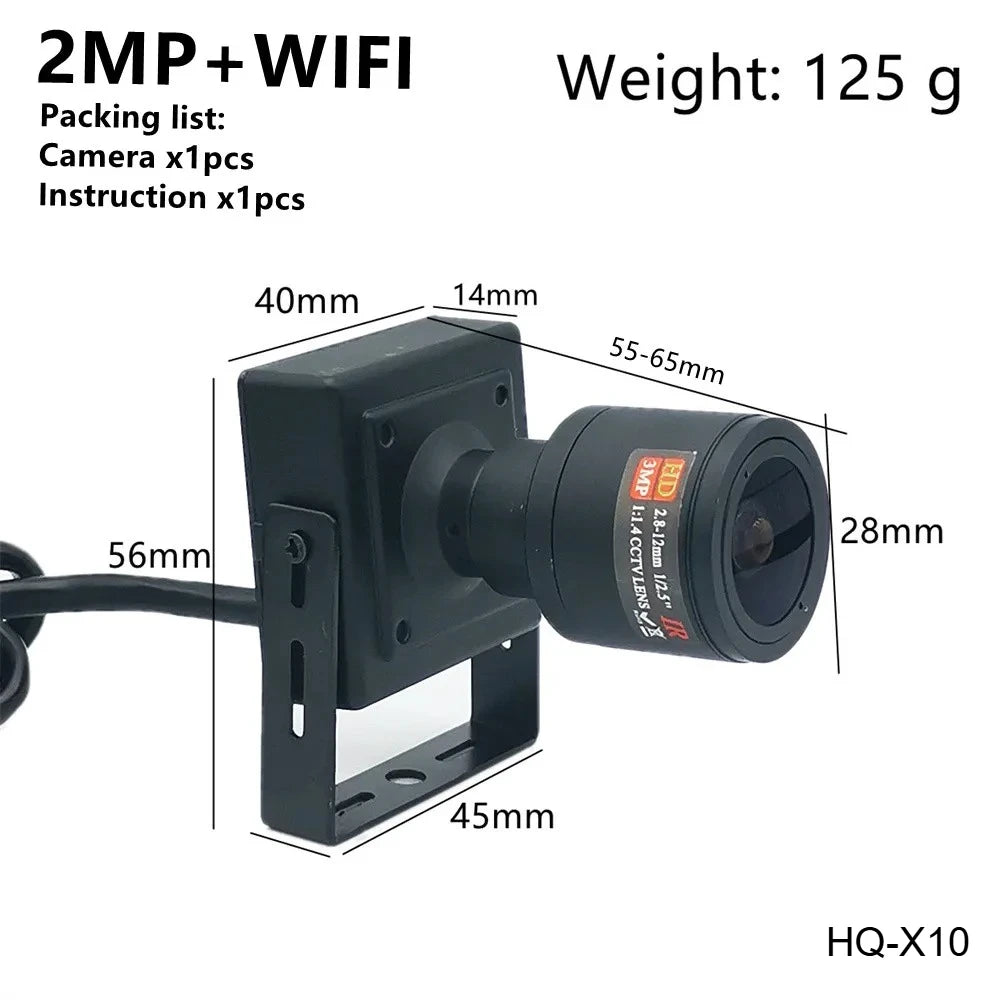 Mini Wireless IP Security Camera 5MP with SD Card Slot
