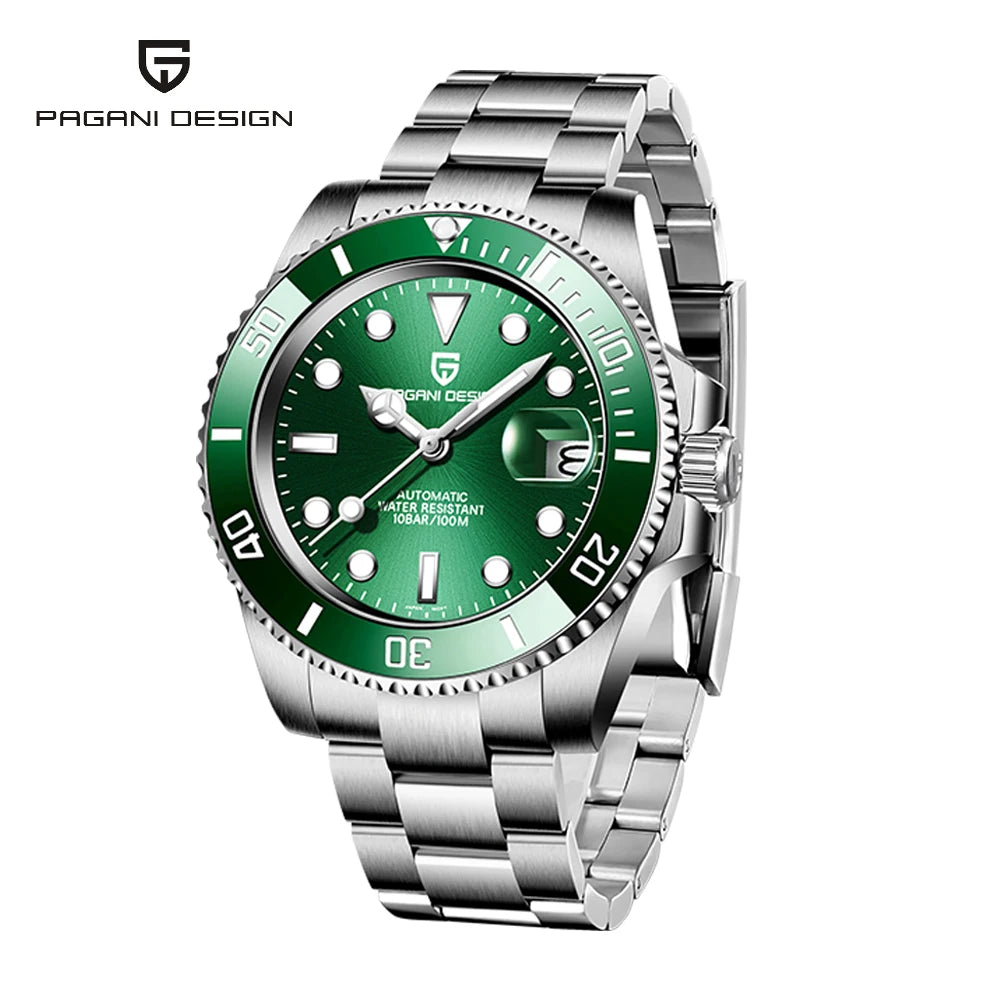Pagani Design Automatic Men's Watch Stainless Steel Sapphire 10Bar