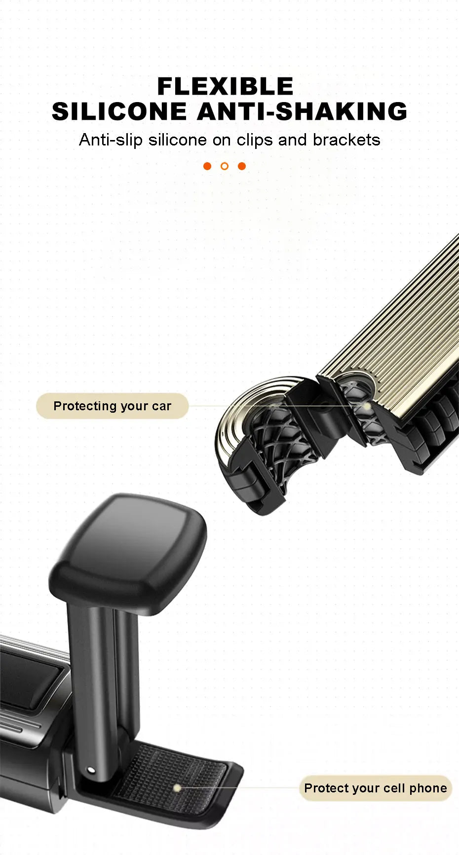SEAMETAL Multifunctional Car Hook Seat Back Headrest Rod Hanging Hook Large-Bearing Stable Car Backseat Hanger for Passenger