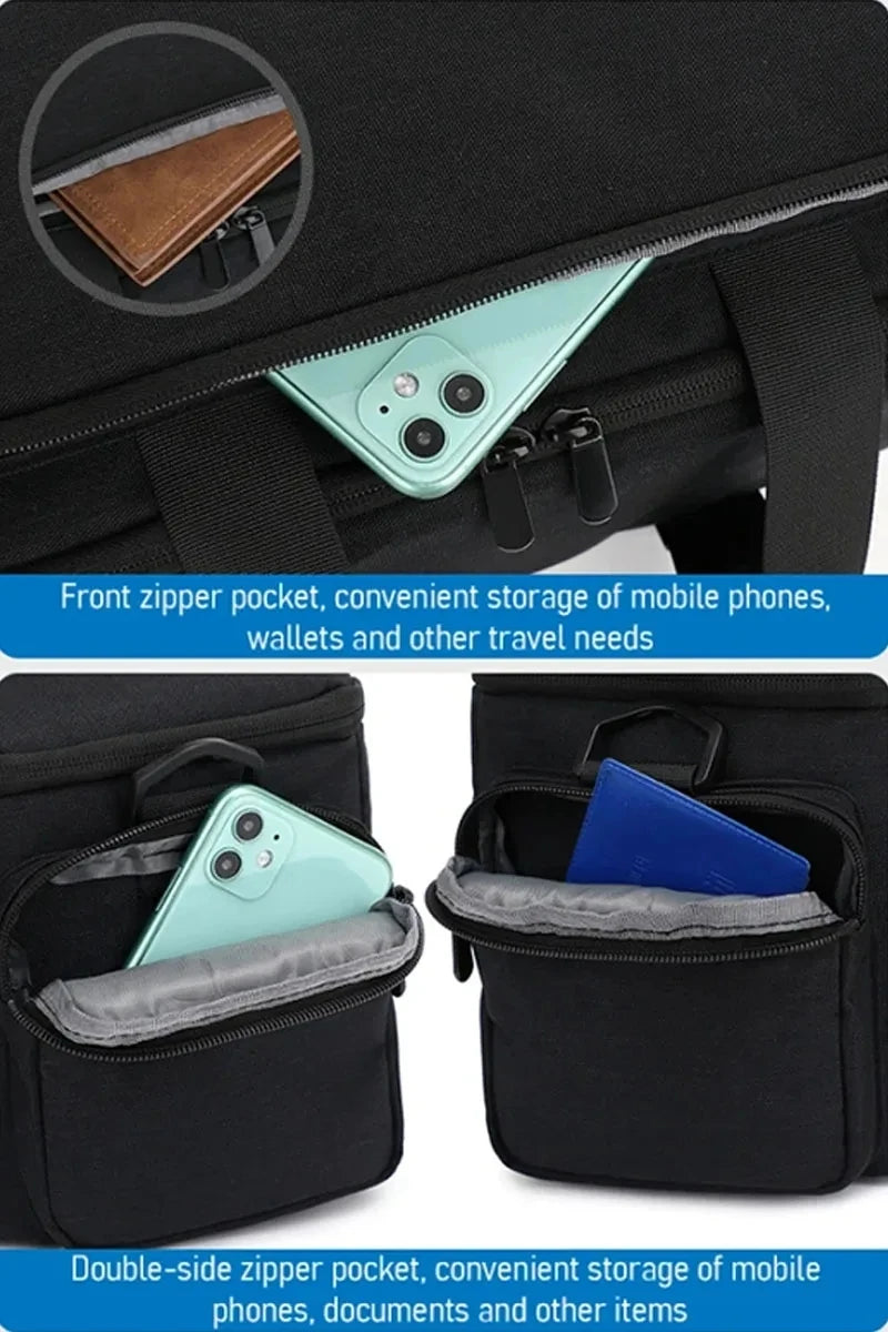 Camera Bag Travel Camera Shoulder Bag Water-resistant Shock-proof for Mirrorless Camera W/ Removable Dividers and Shoulder Strap