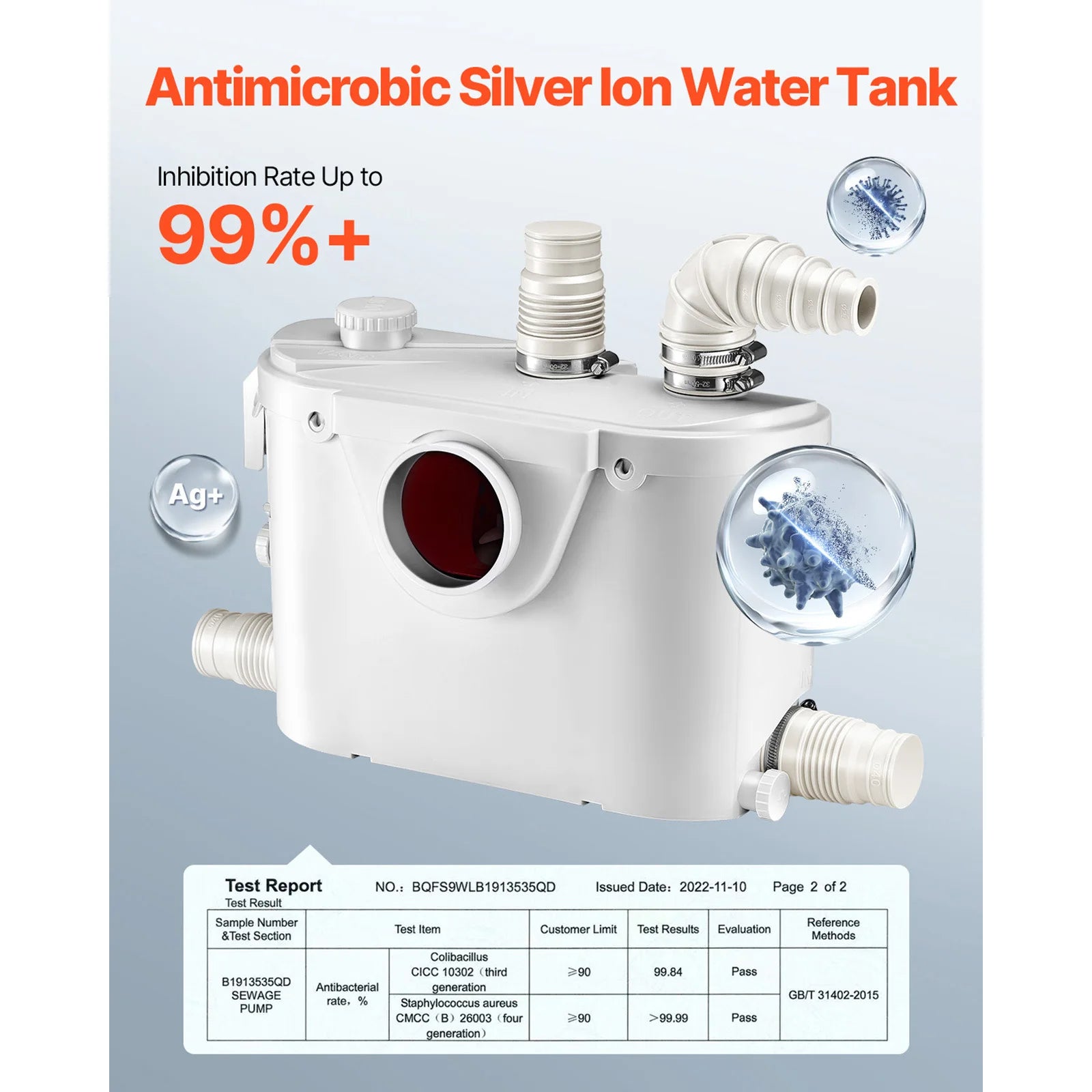 Macerator Pump Upflush Wastewater System for Toilet & Basement