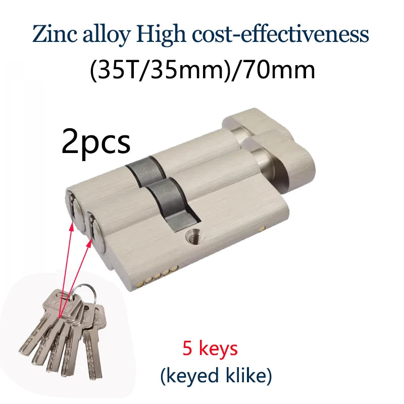 Thumbturn Door Lock Cylinders, Keyed-Alike Options