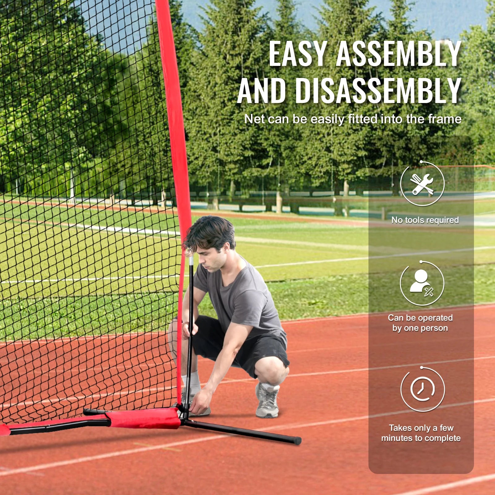 SucceBuy Barricade Backstop NetBall Sport Barrier Netting Portable Practice Equipment with Carry Bag Protect Screen for Training

SucceBuy Barrikád Háttérháló Backstop sportkorlát Hálózat, hordozható gyakorló eszköz táskával, védőképernyő edzéshez