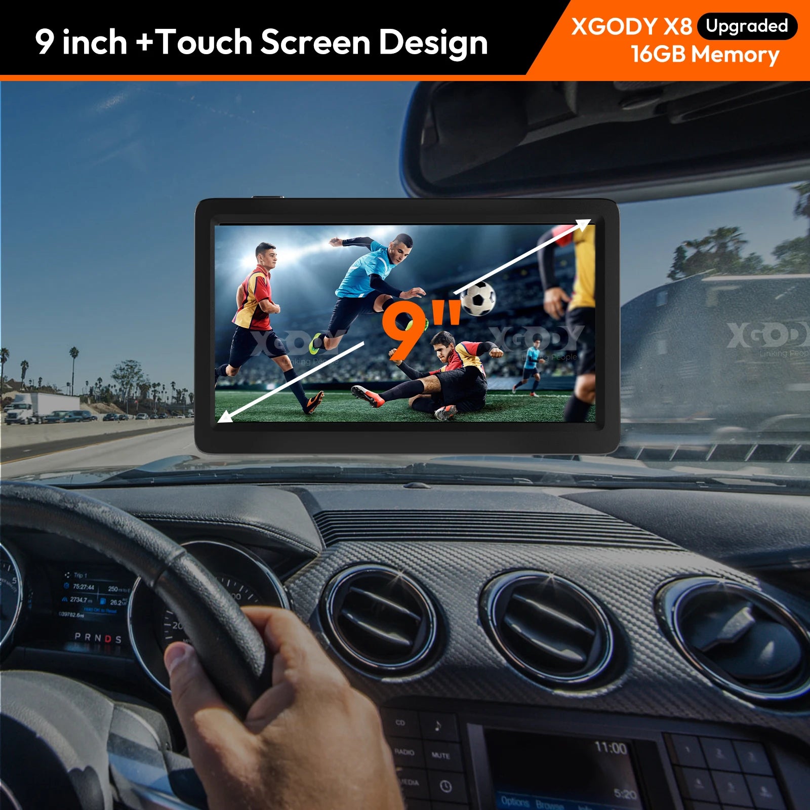 9 Inch Truck GPS Navigation with UK & Europe Maps