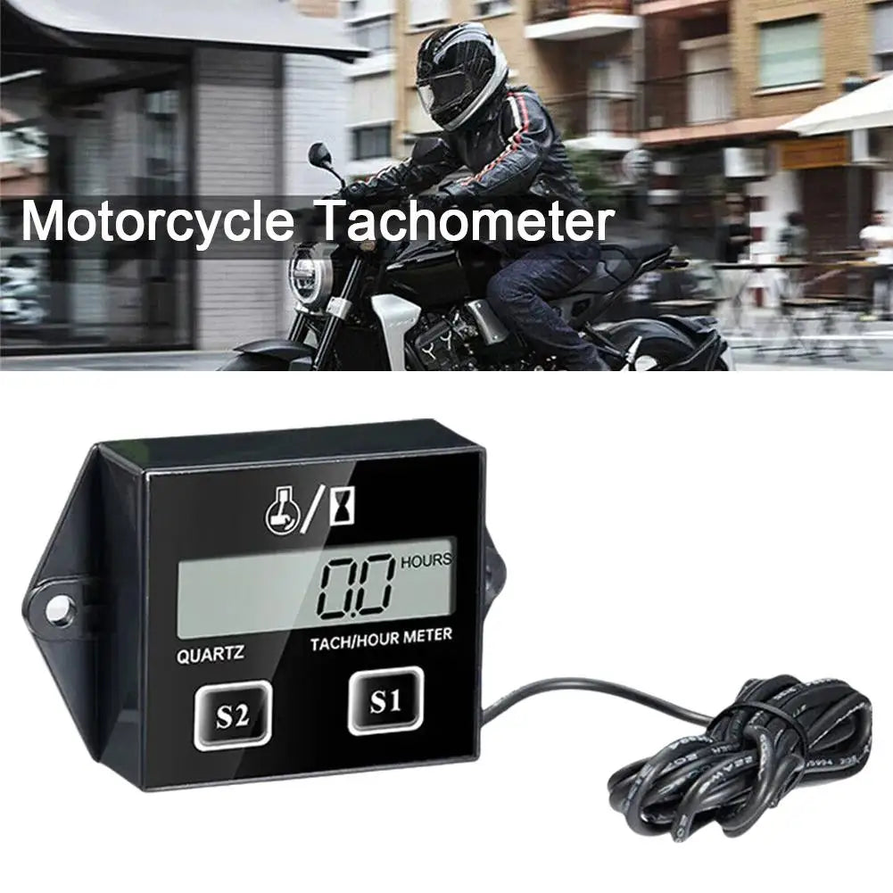 LCD Inductive Tachometer and Engine Hour Meter