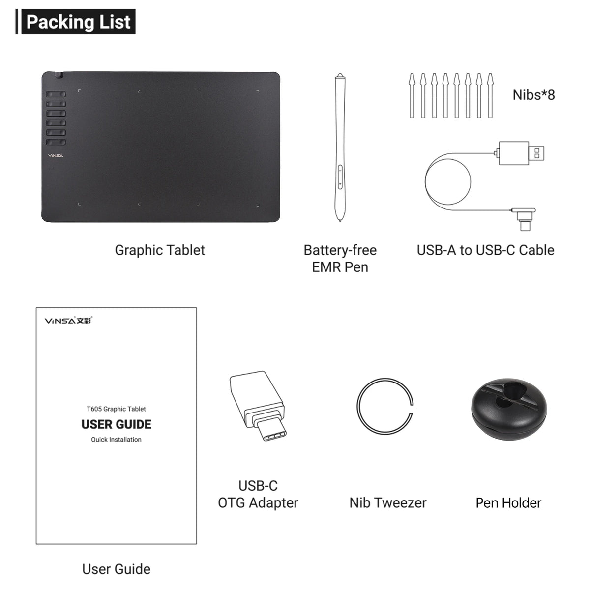 Grafický tablet pro kreslení - možnosti T1161/T906/T605