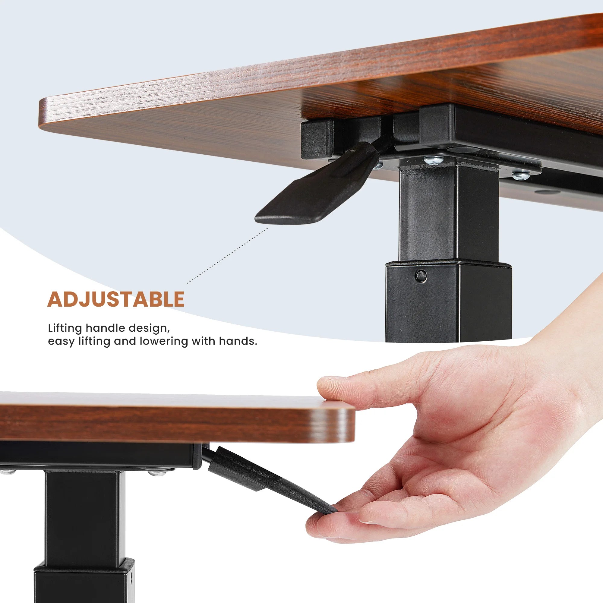 Adjustable Overbed Table for Laptop, Sofa & Bedside Use