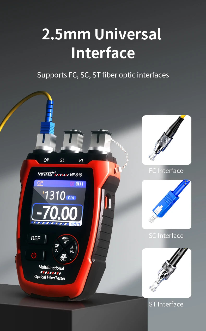 NF-919 Optical Power Meter, Light Source and VFL