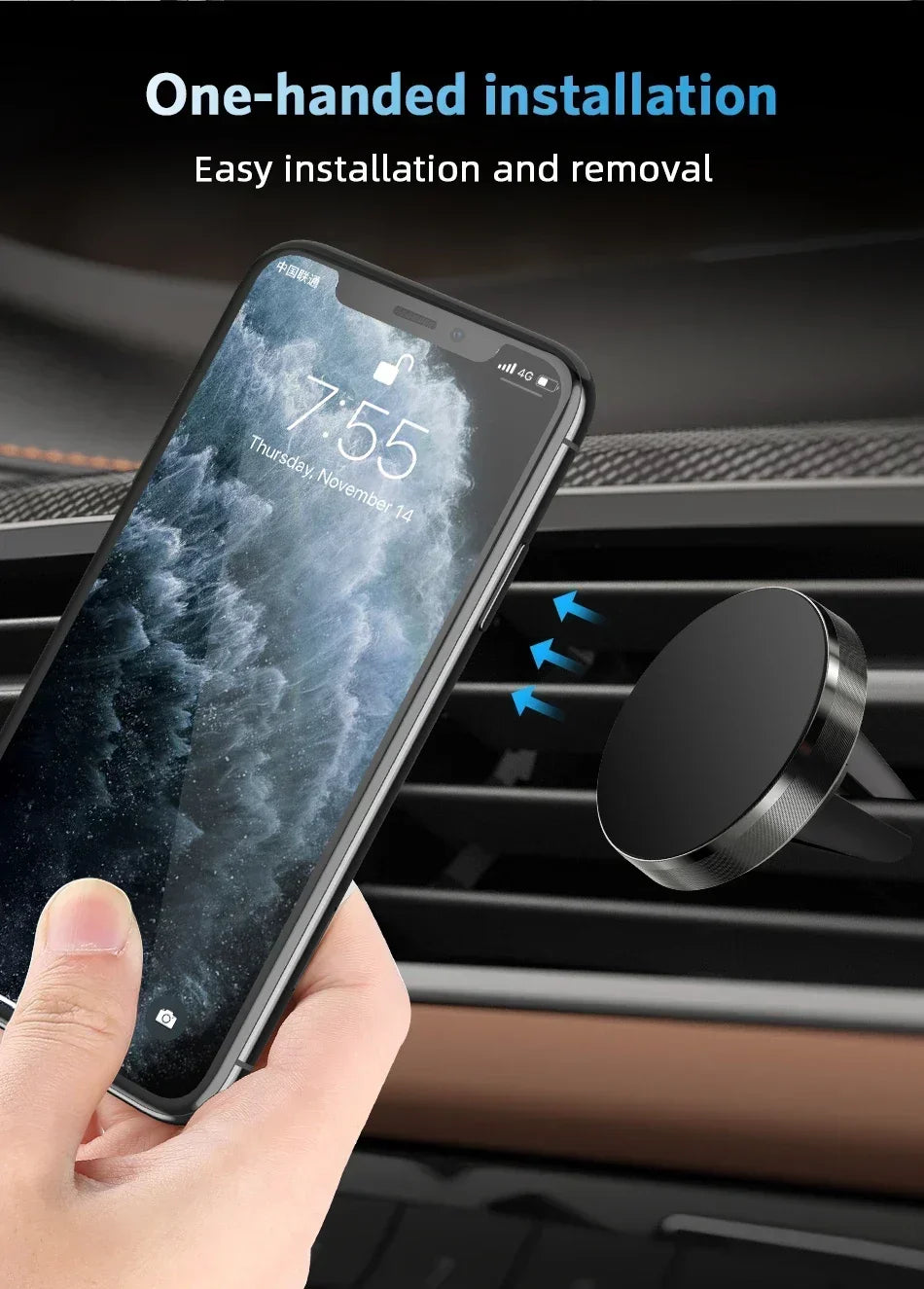 Air Vent Magnet Smartphone Mobile Stand Magnetic Car Phone Holder Cell GPS Mount For iPhone 16 15 14 13 12 Xiaomi Samsung Holder 