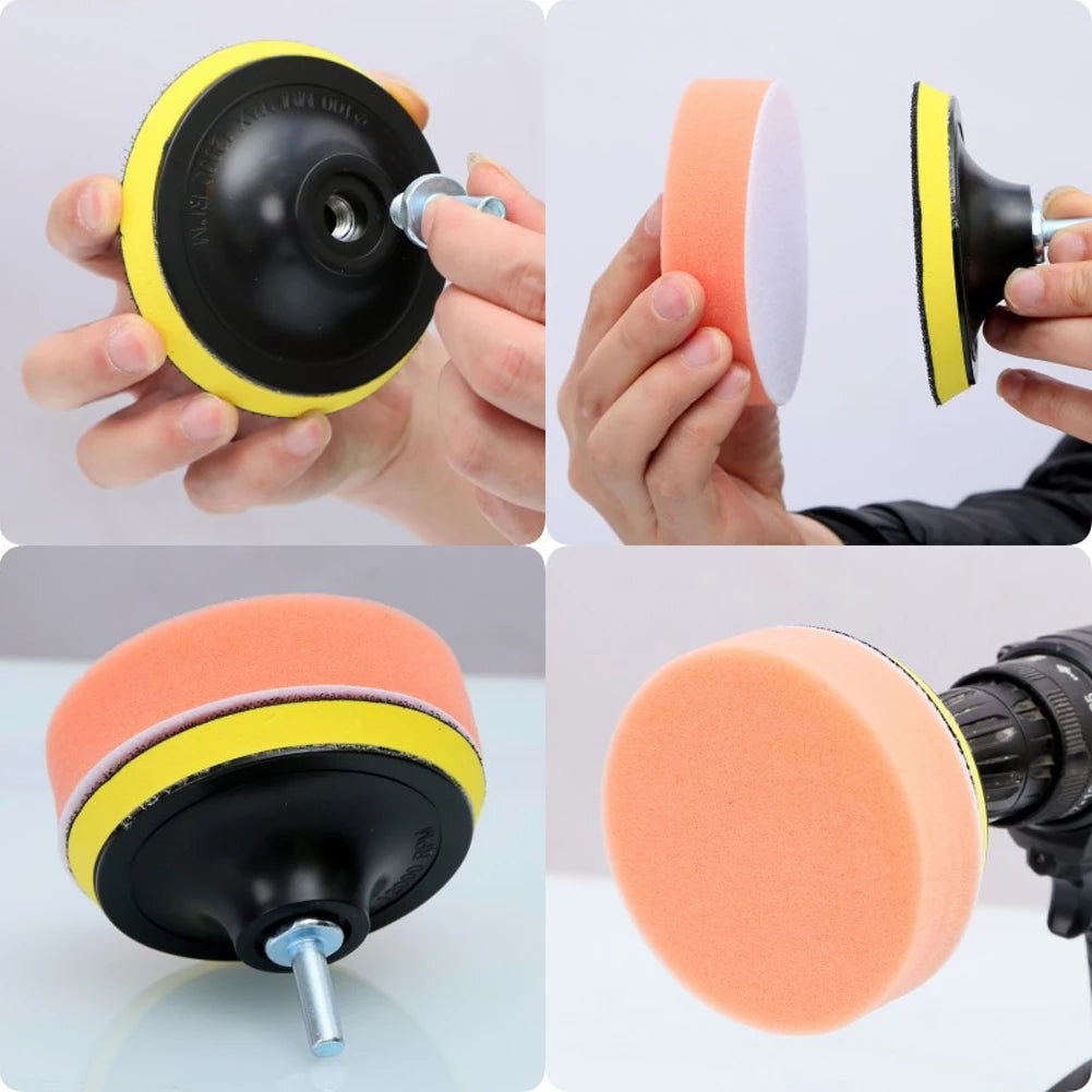 6-Piece Car Polishing Buffer Pad Kit for Drill Waxing