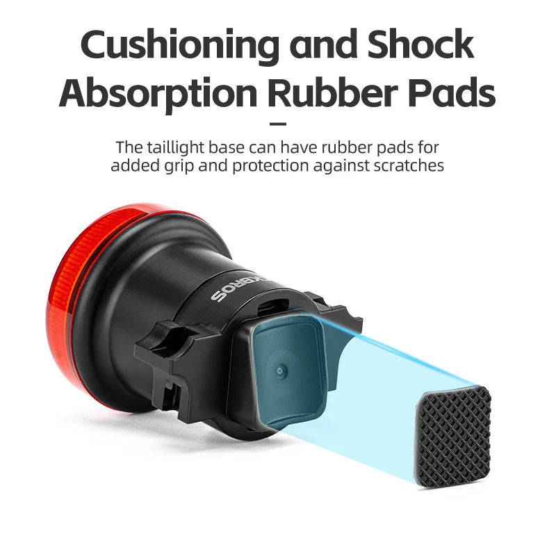 Smart cykel baklampa med bromssensor och USB-uppladdningsbar vattentät design