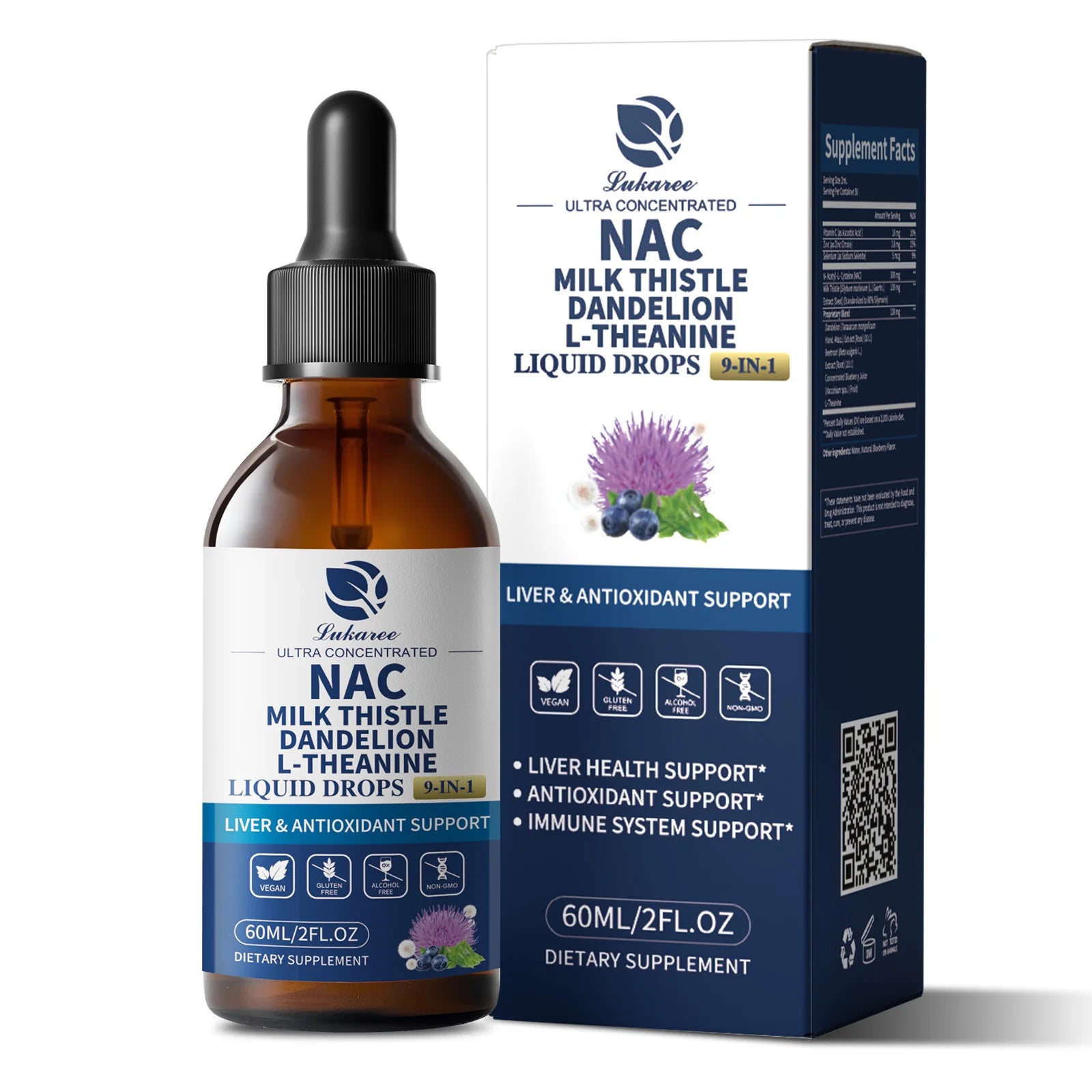 N-Acetyl-L-Cysteine Supplement with Milk Thistle and Selenium